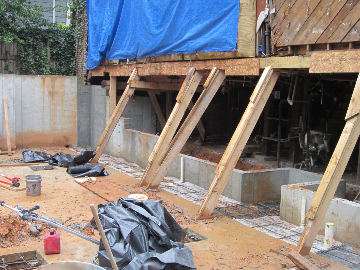 New Wall and Footings to Connect